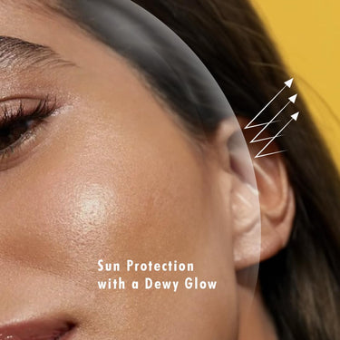 mCaffeine Hydra Dew Ultralight Sun Fluid SPF50 PA++++ UVA/UVB Blue Light Protection|Water Like Glow Texture|Lightweight, Non-Sticky, Quick Absorbing|No White Cast|All Skin Types|For Men/Women - 50ml